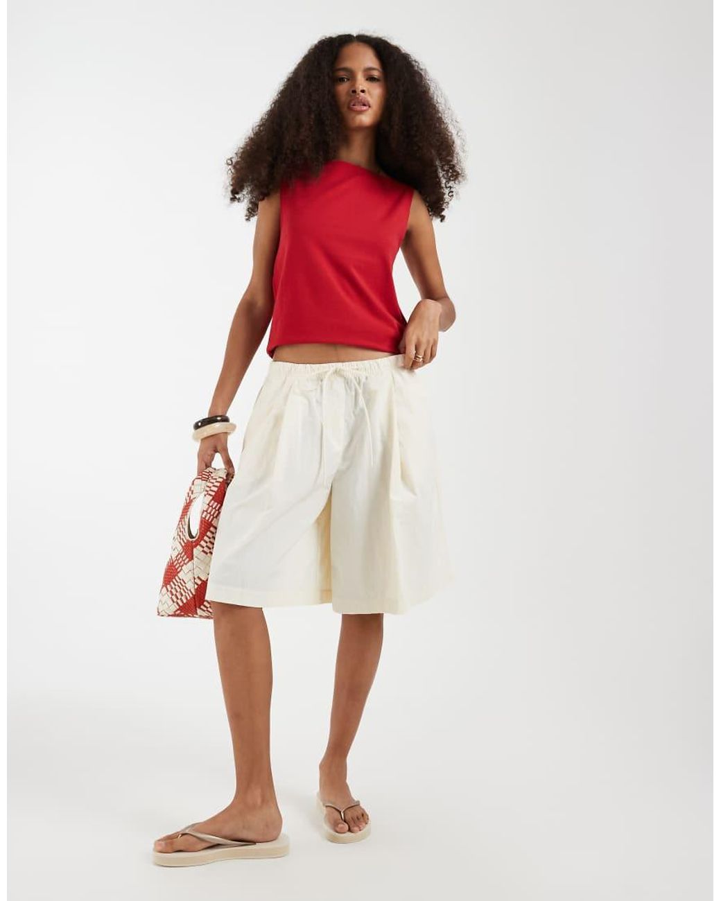 Gap Red Boatneck Tank Top