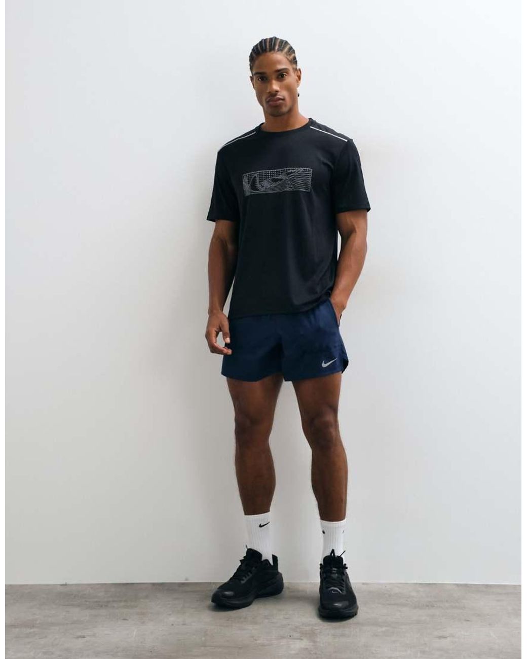 Nike Blue Stride Dri-fit 5inch Shorts for men