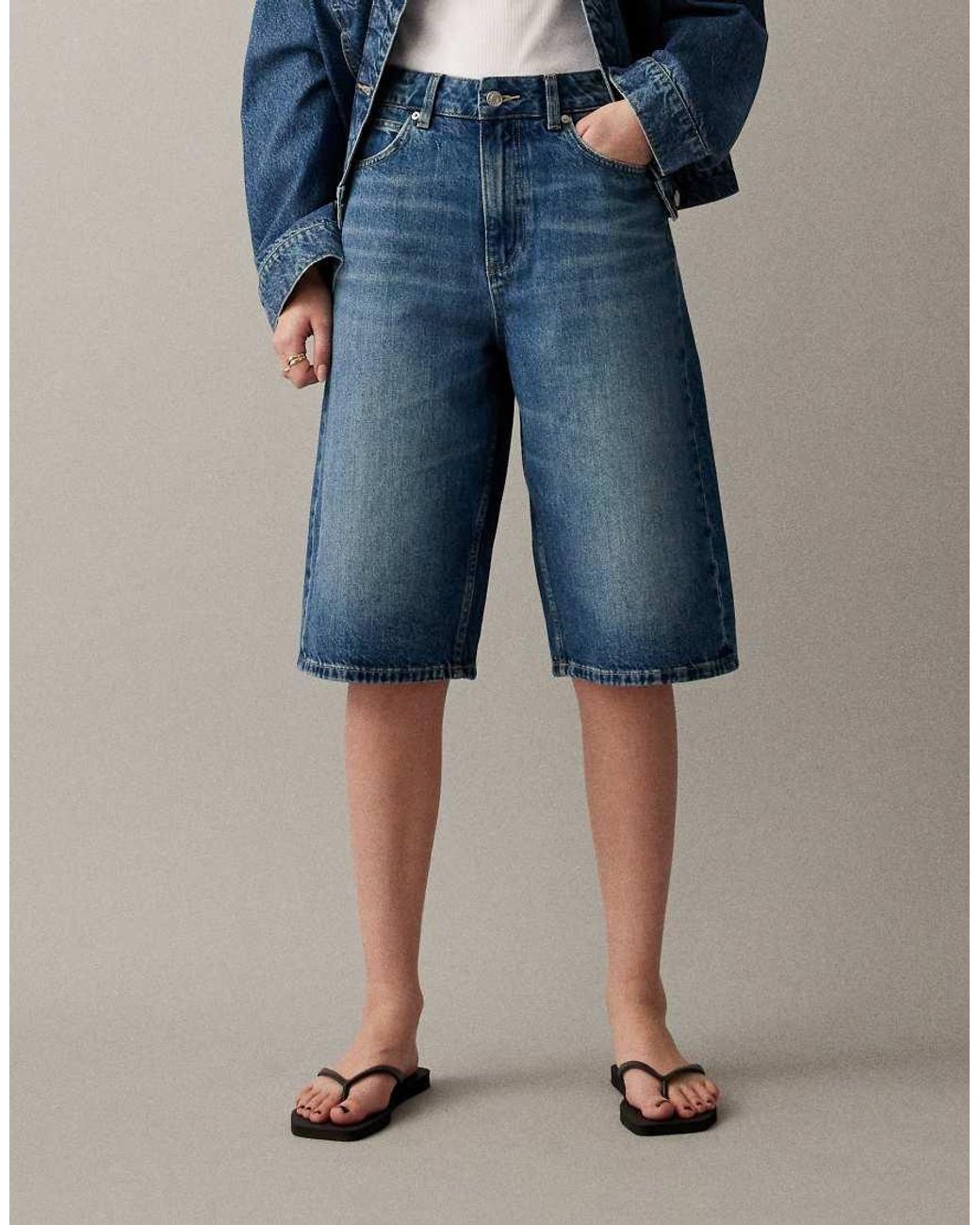 ASOS Blue baggy Bermuda Short