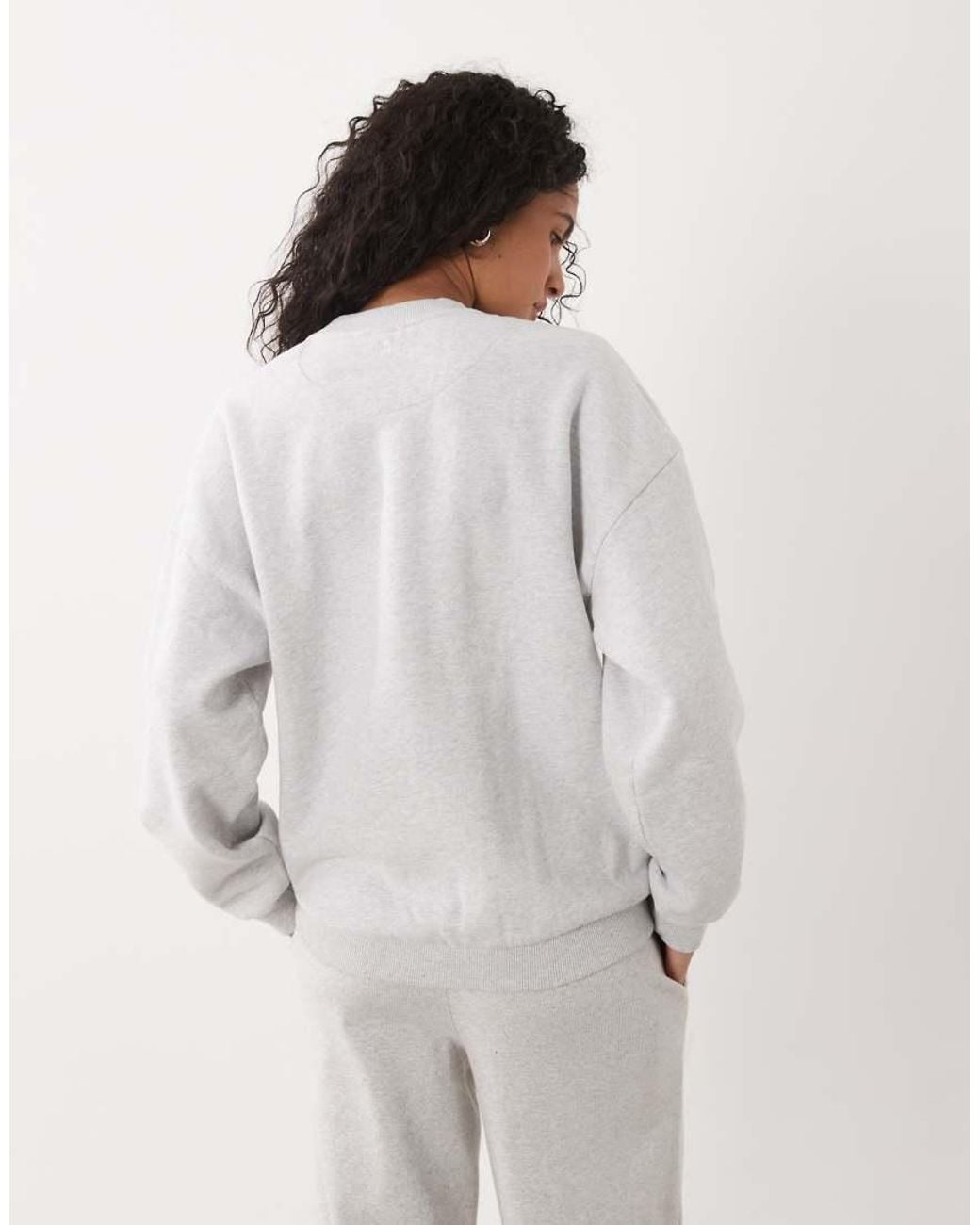 4th & Reckless Gray Cotton 'fourth' Loopback Front Graphic Sweatshirt