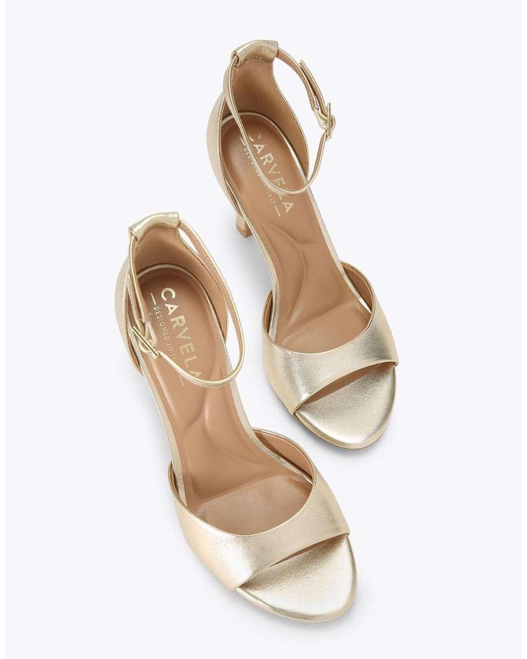 Carvela Kurt Geiger White Corletta Sandal Heeled Sandals