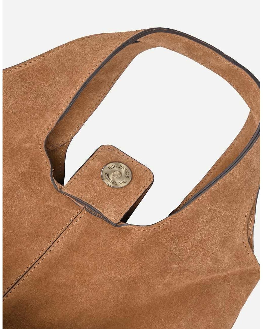 OFF THE HOOK Brown Alanis Suede Tote Bag With Shoulder Strap