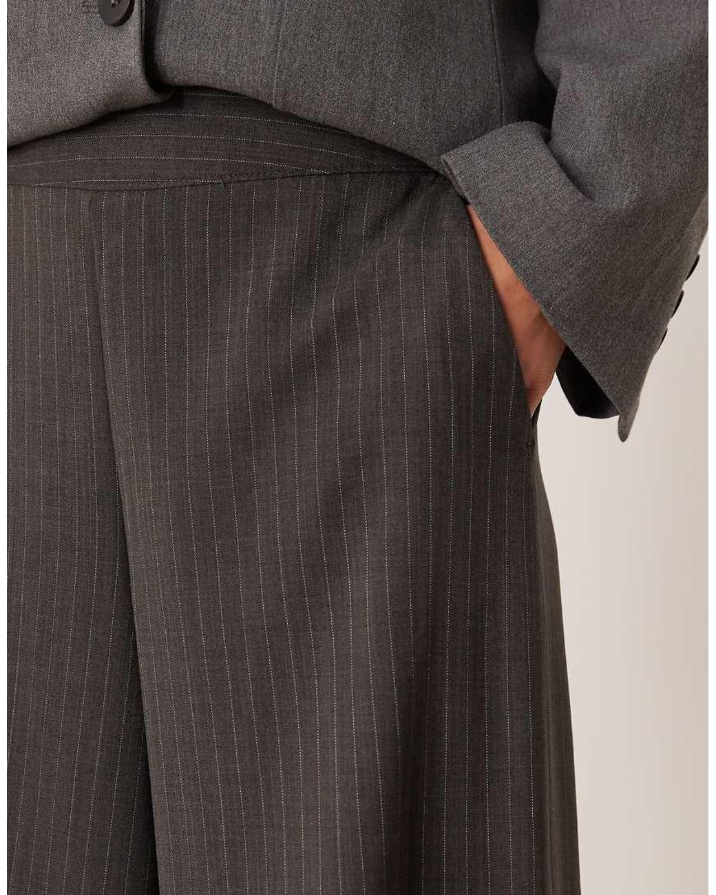JDY Petite Black Pull On Wide Leg Trousers