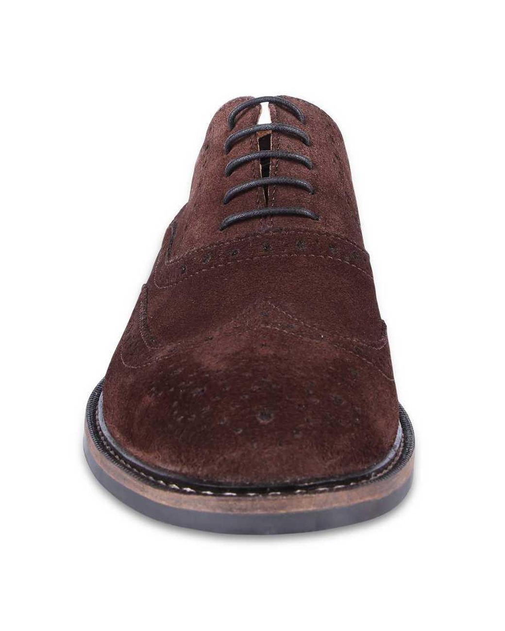 Thomas Crick Brown Waldew' Suedeleather Oxford Formal Lace-Up Shoes for men