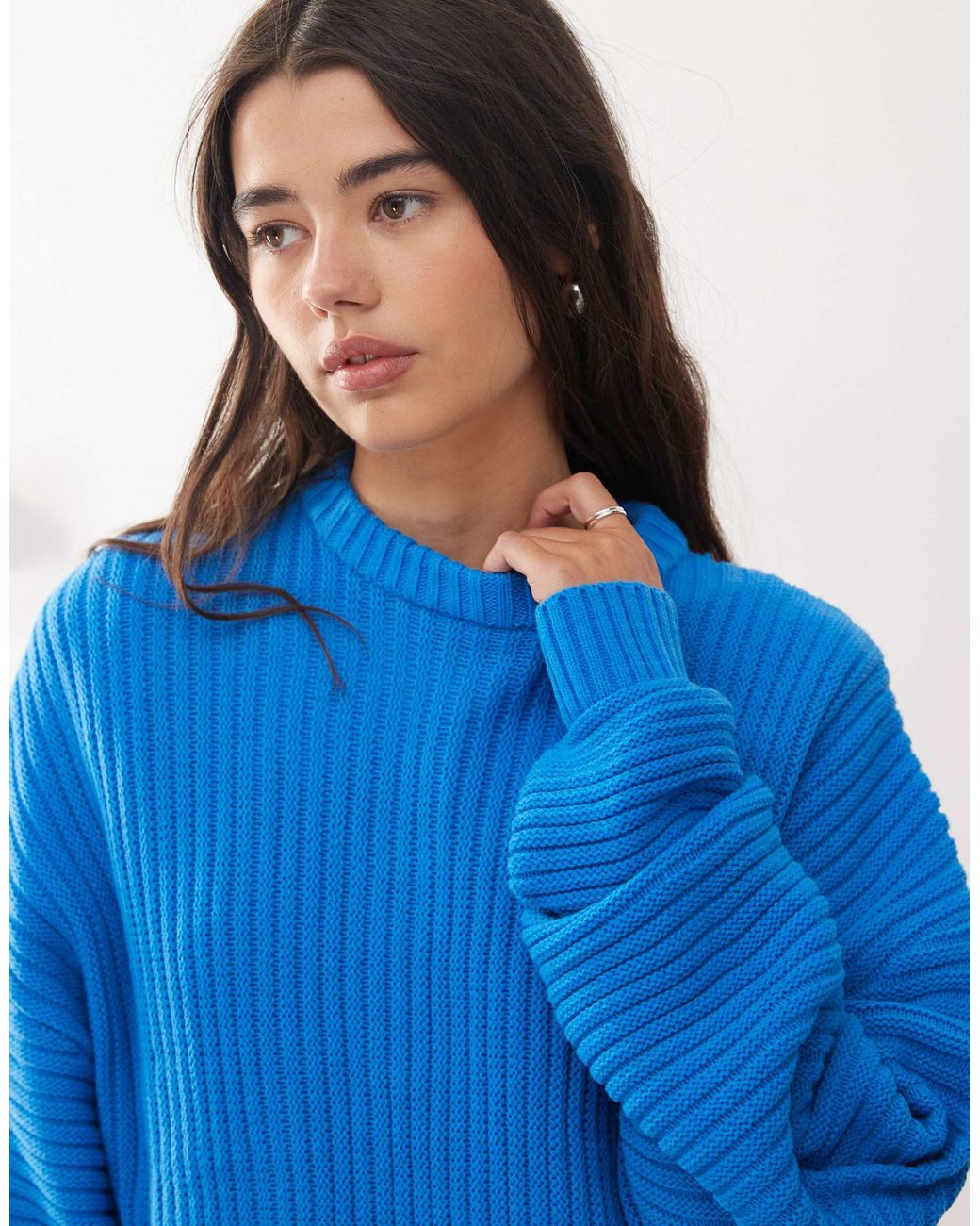 Unisex - pull à côtes anglaises Collusion en coloris Blue