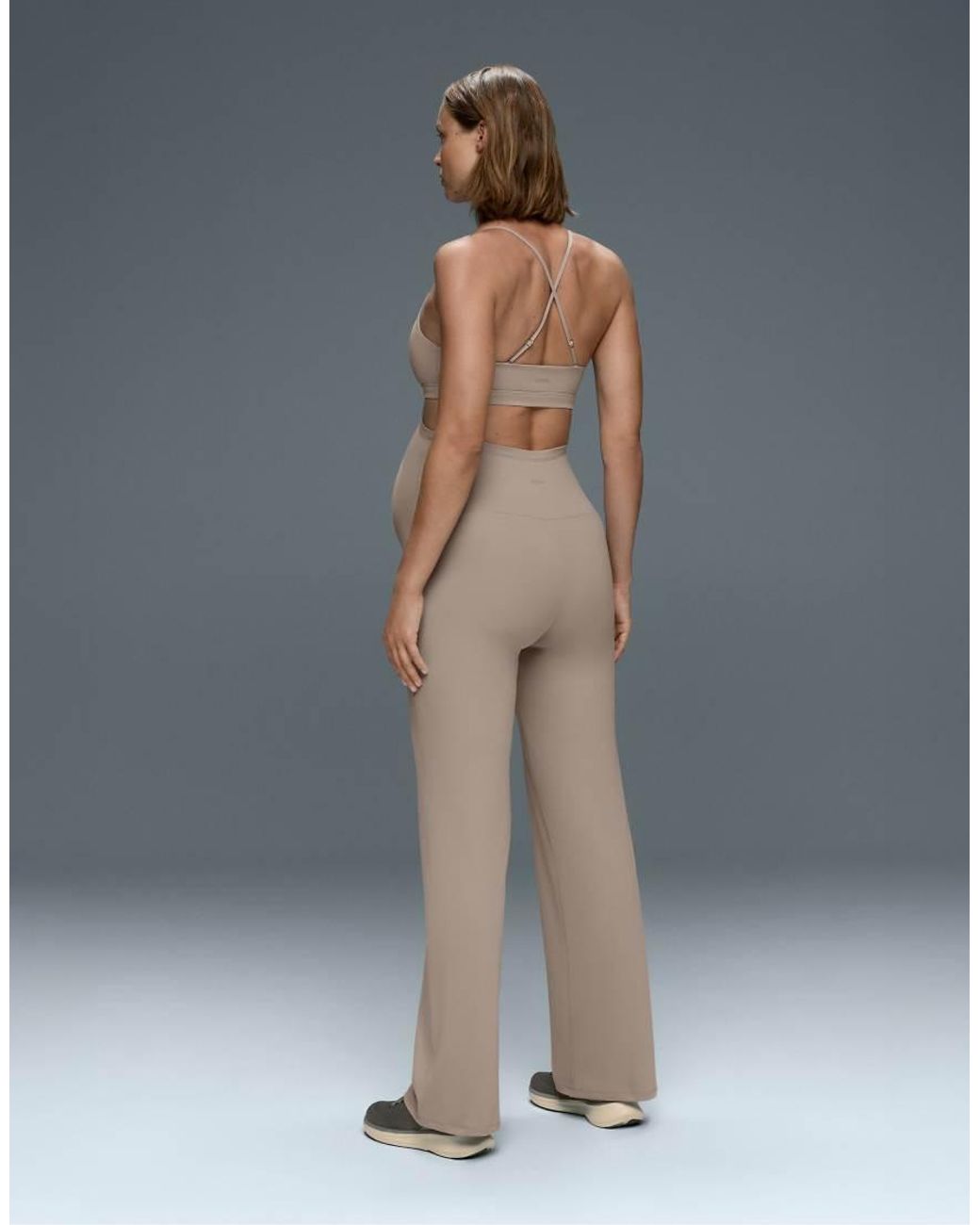 Oysho Natural Maternity Comfortlux Straight-leg Trousers