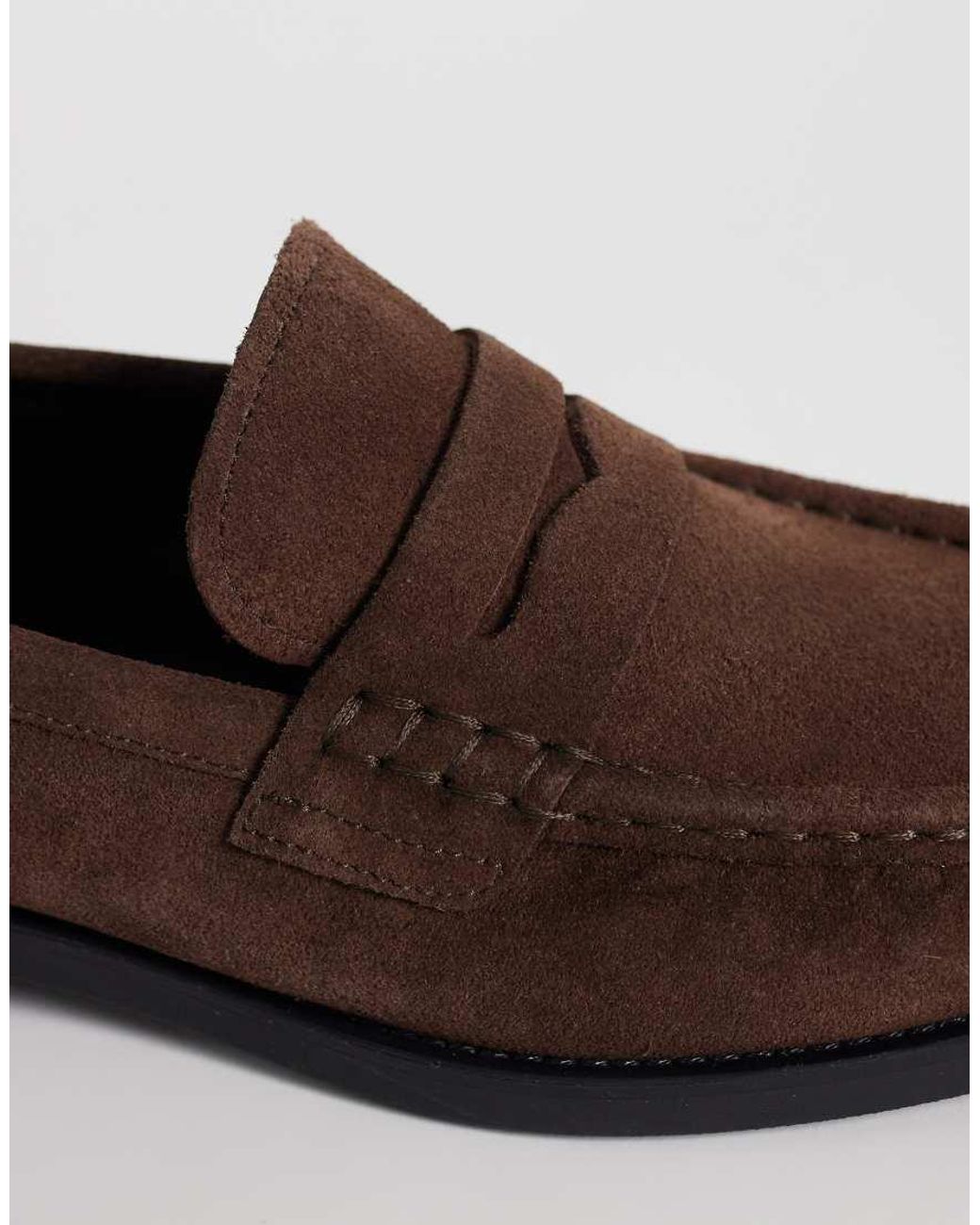 & Other Stories Brown Real Suede Loafer