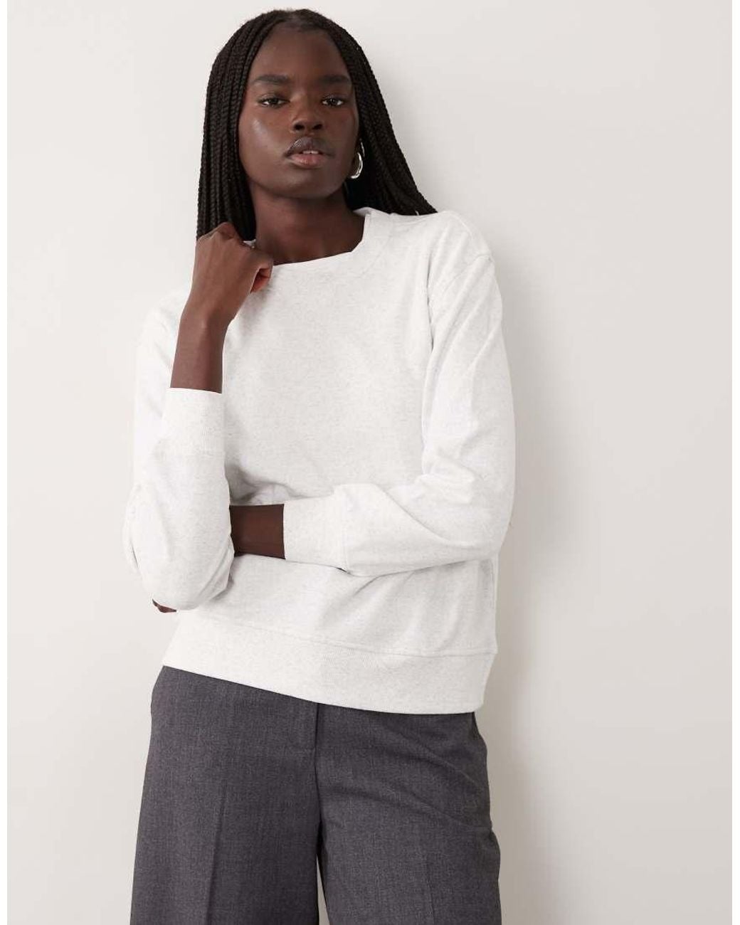 JDY Petite Blue Jersey Sweatshirt Co-ord