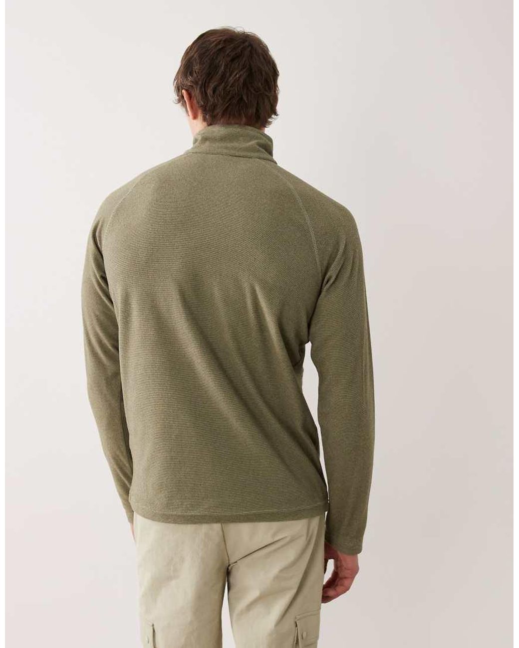 Regatta Green Montes Lightweight Half Zip Fleece for men