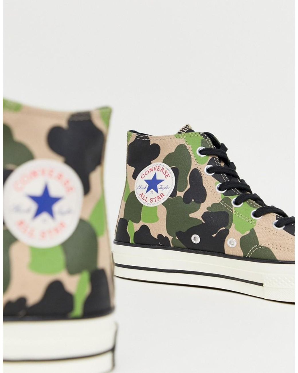 camo print converse