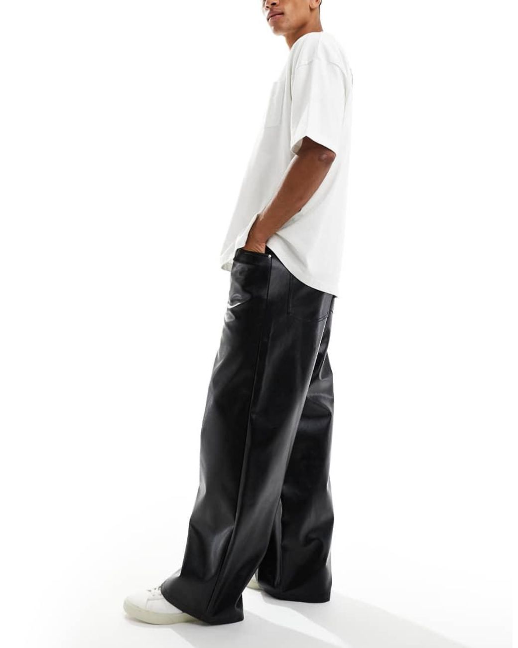 ASOS White Super baggy Pants for men