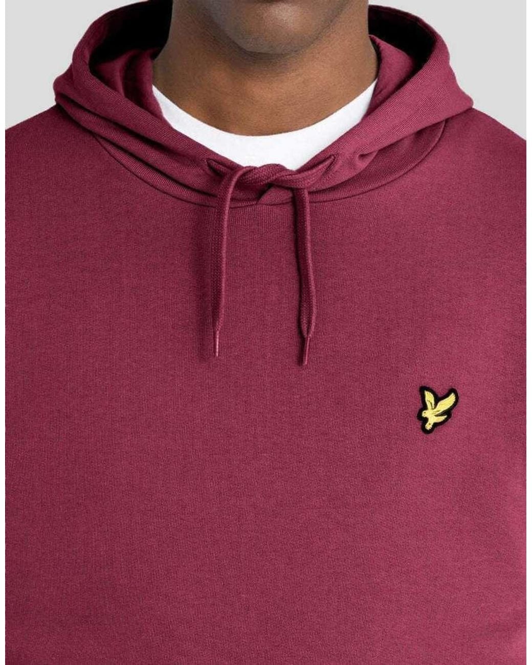 Lyle & Scott Red Mid Layers Pullover Hoodie for men