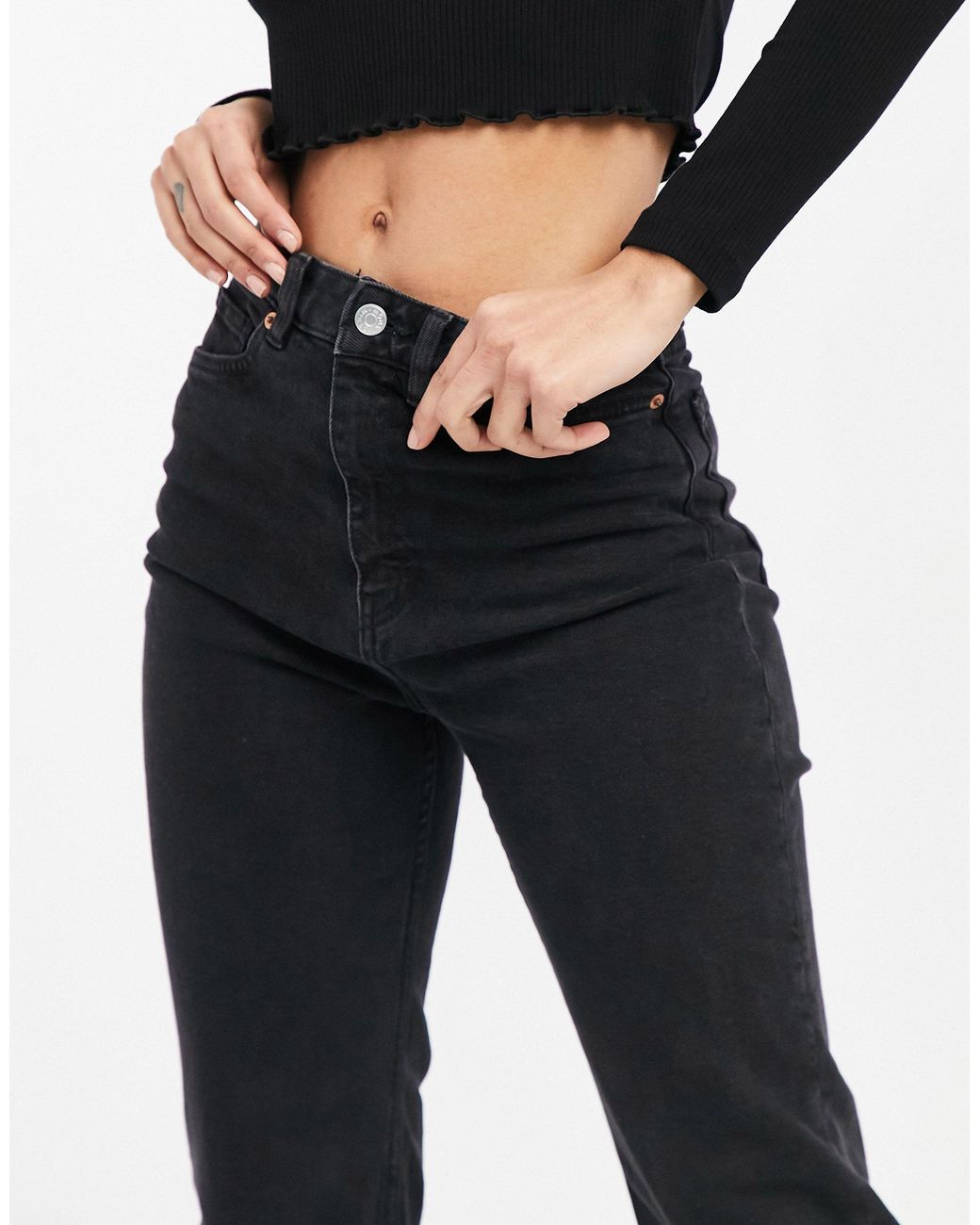 Monki Kaori Organic Blend Cotton Flared 