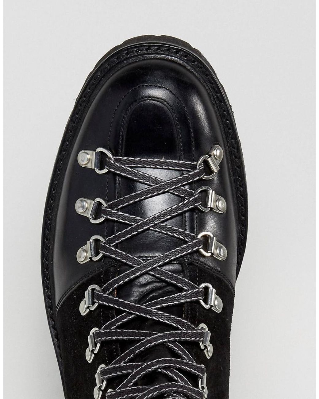Grenson Brady Tall Hiking Boots in Black for Men Lyst
