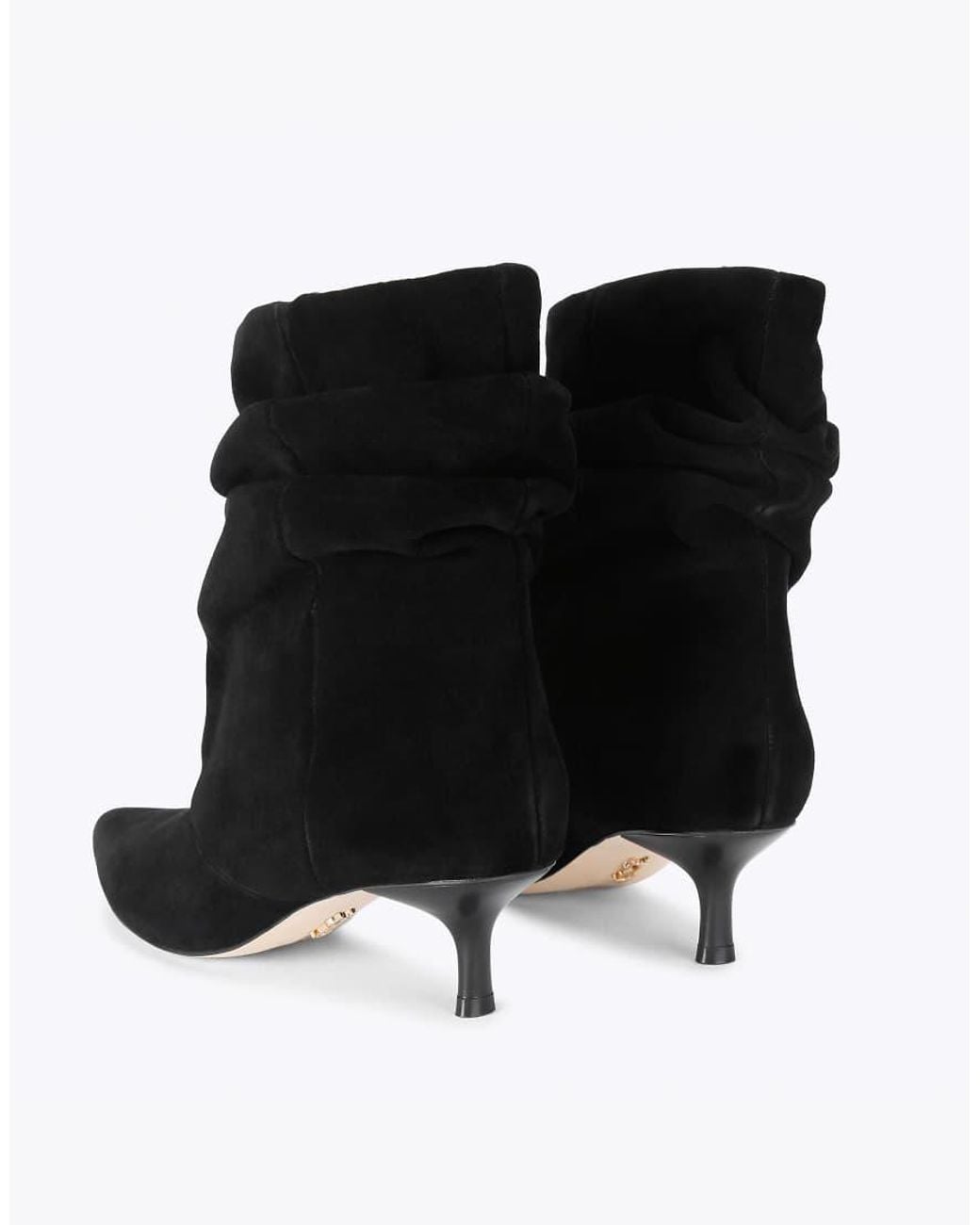 Steve Madden Black Flux Suede Mid Ankle Boots