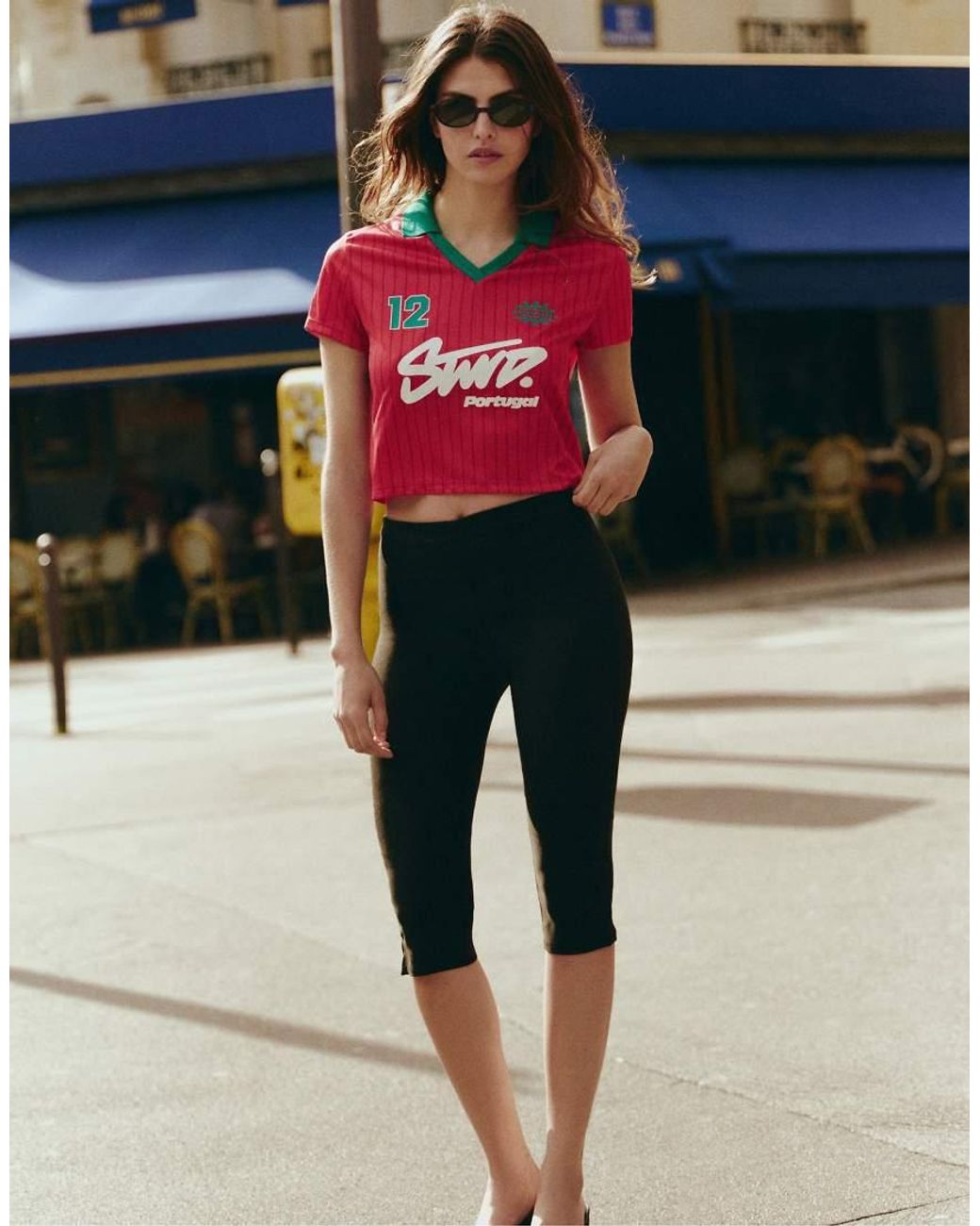 Pull&Bear Red Stwd Portugal Football Polo
