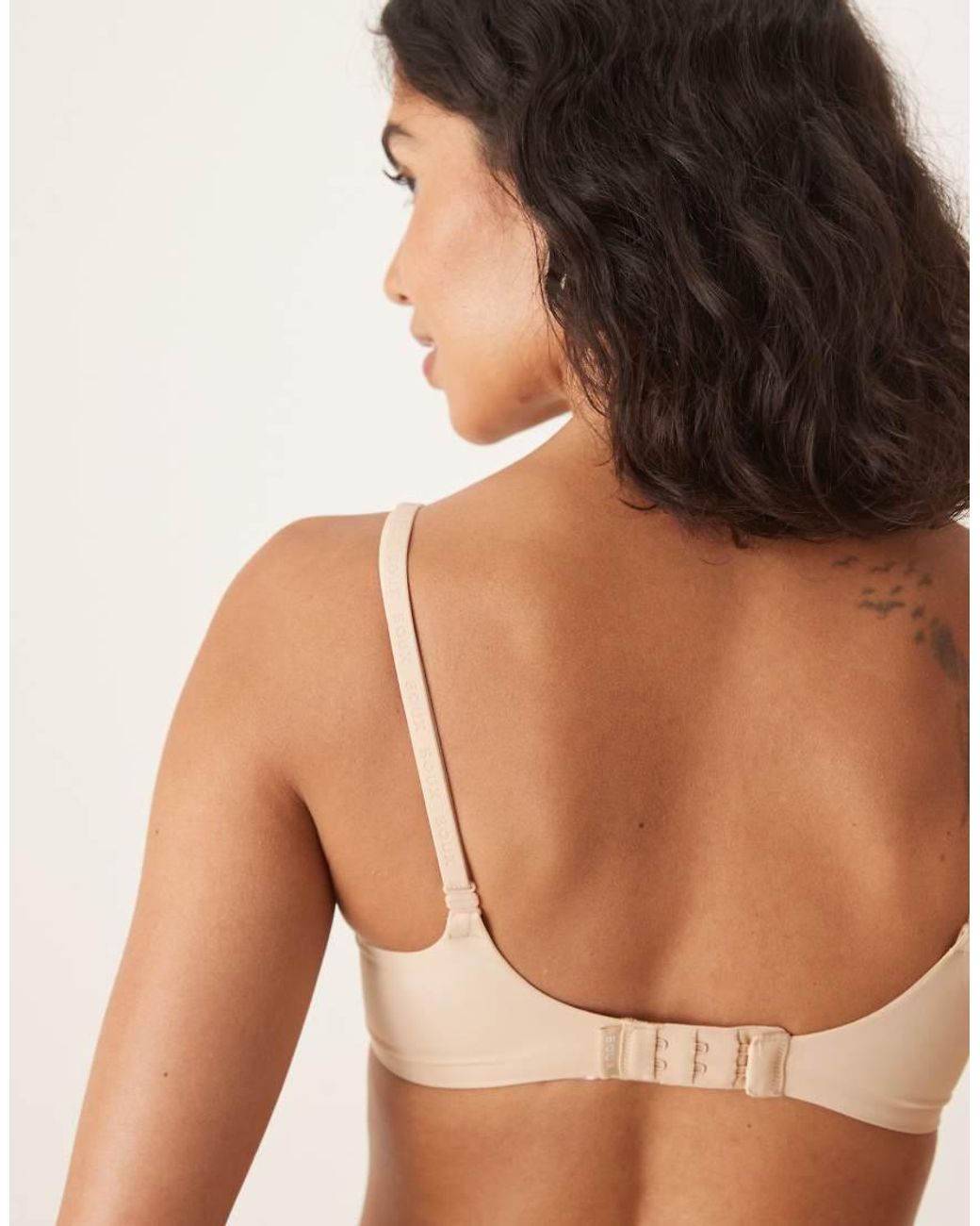 Boux Avenue Brown Ultra Light Microfibre Plunge T-Shirt Bra