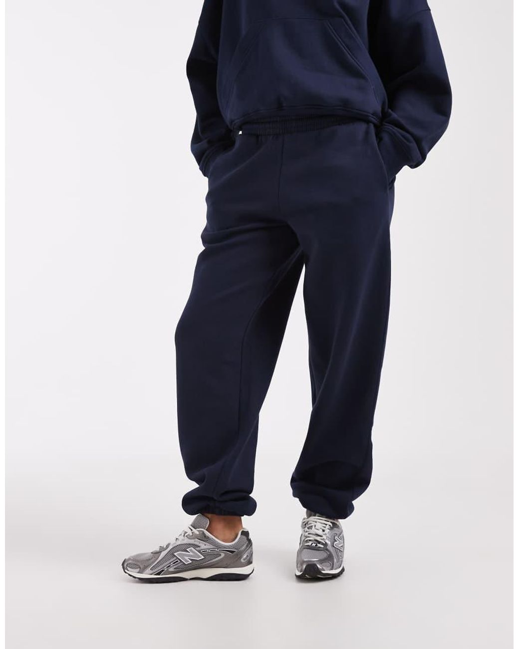 ASOS Blue Cuffed Brushback joggers