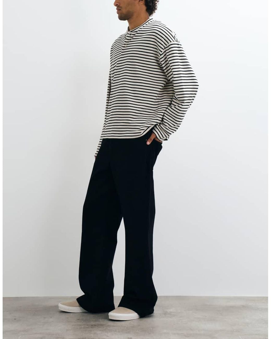 ASOS Gray Wide Flared Jeans for men