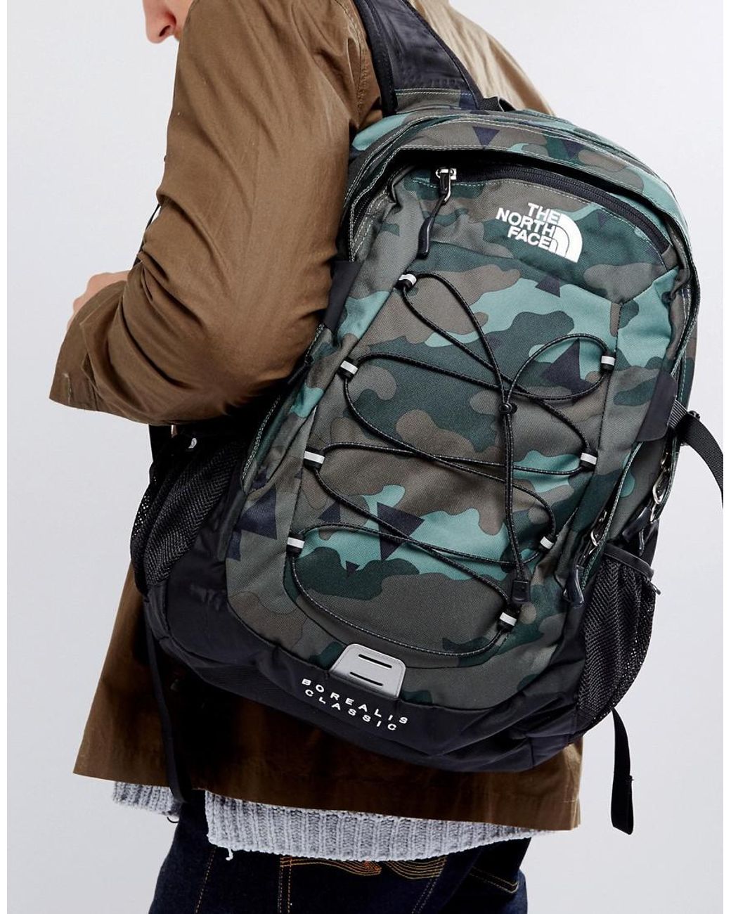 The North Face Borealis Backpack In Camo in Green for Men | Lyst UK