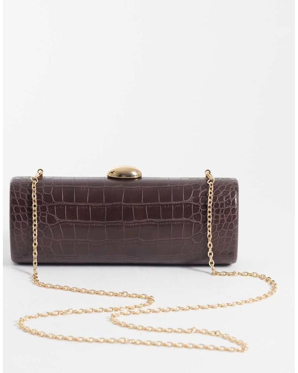 Glamorous Brown Clutch Bag