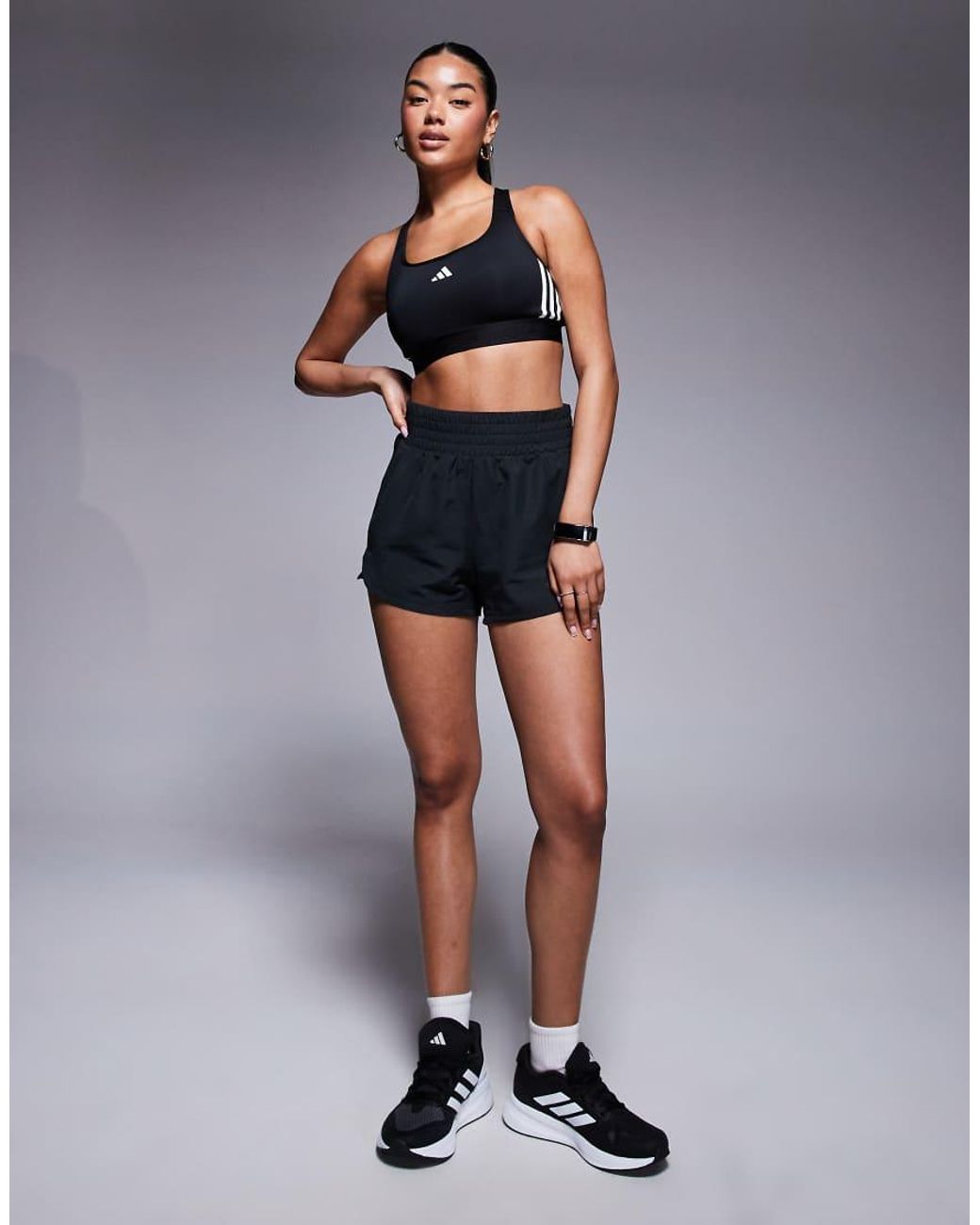 Adidas Originals Multicolor Adidas Training Hyperglam Mid Support Sports Bra