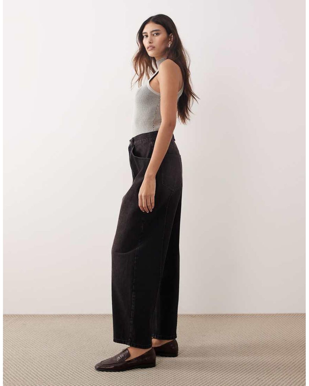 ARRANGE Black Clover Front Seam Detail Jeans