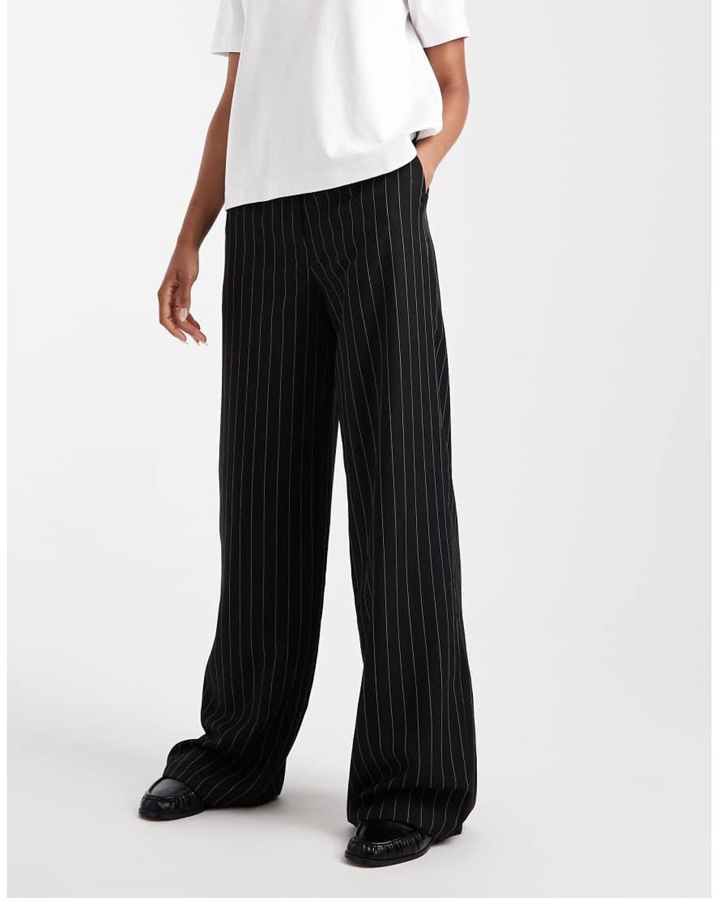 ASOS White Tall Tailored Relaxed Straight Leg Trousers