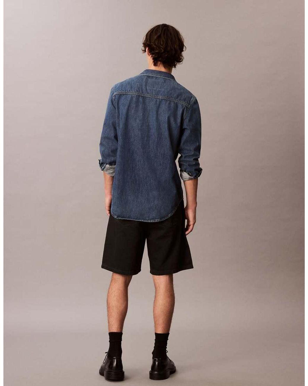 Calvin Klein Blue 90's Denim Classic Shorts for men