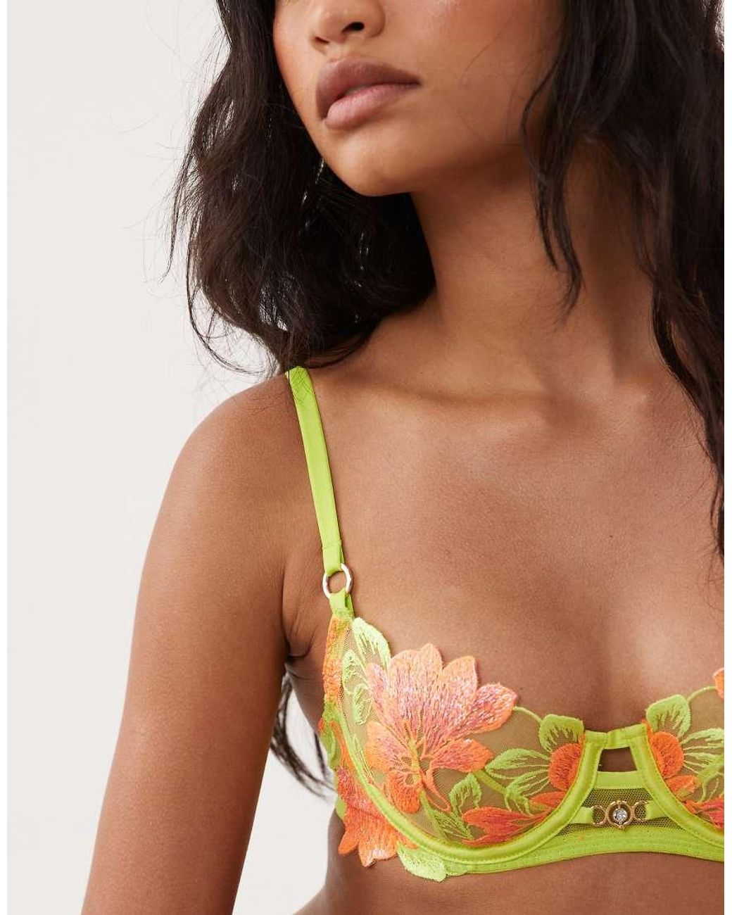 Ann Summers Green Paradise Glow Non Padded Balcony Bra