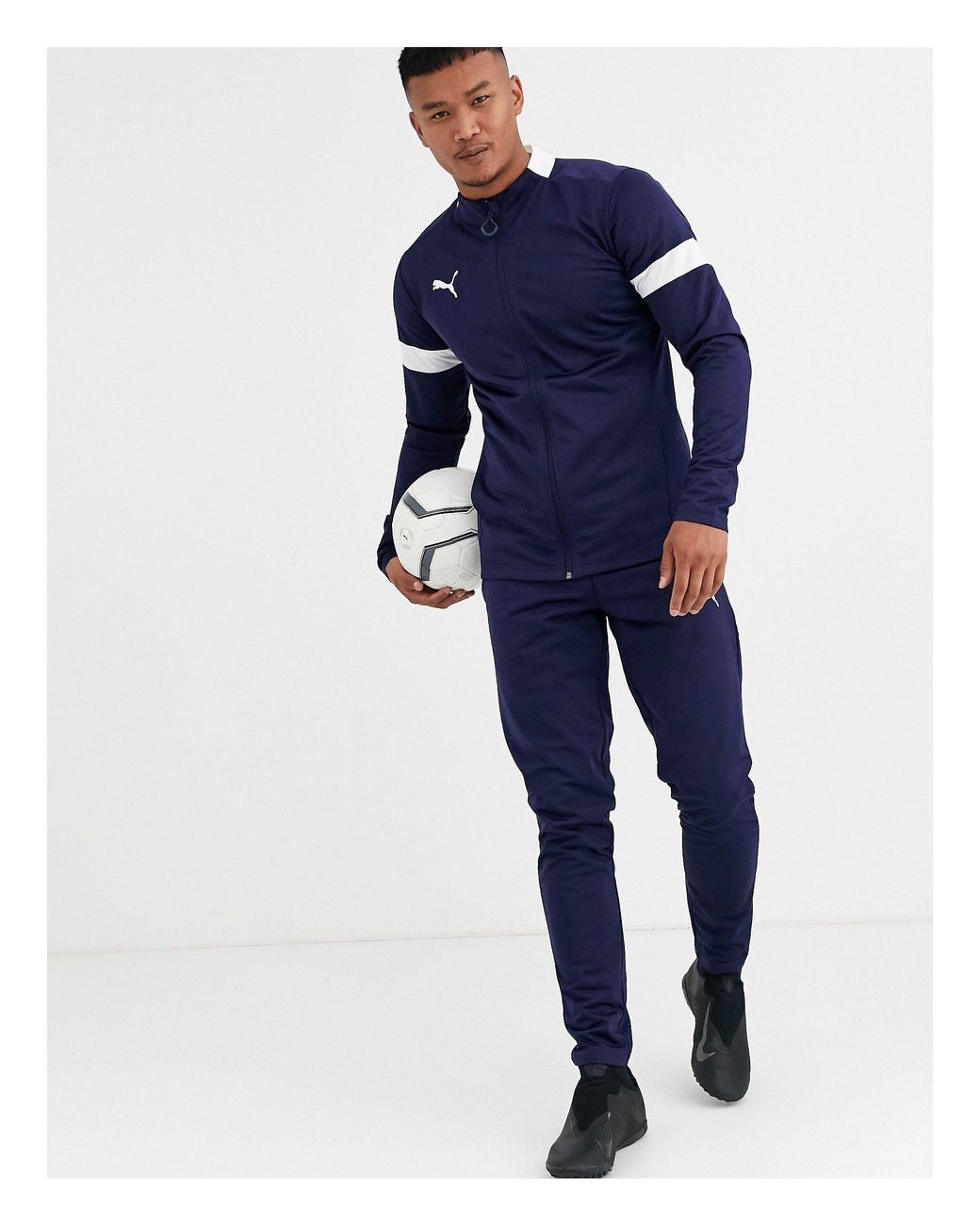 Puma tracksuit cheap navy blue