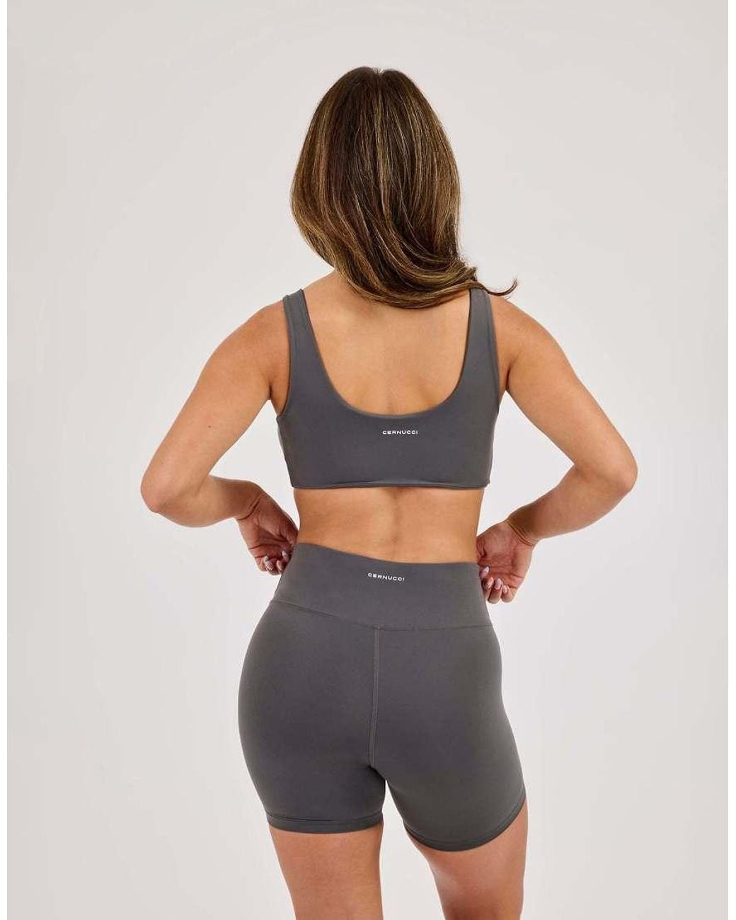 CERNUCCI Gray Classic Scoop Neck Bralet