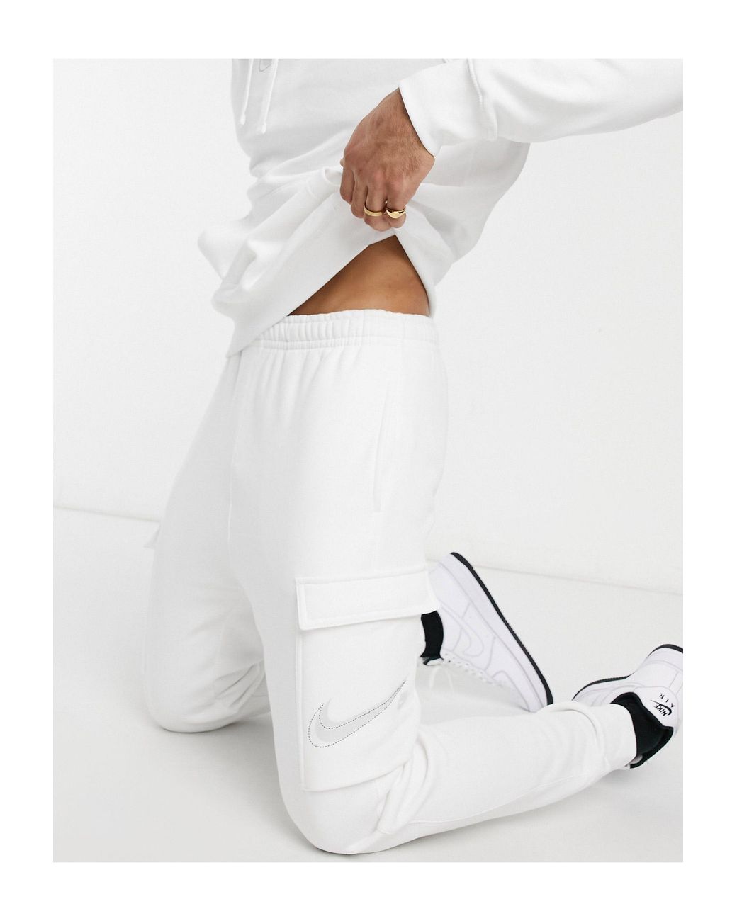 Court - jogger cargo Nike pour homme en coloris Blanc | Lyst