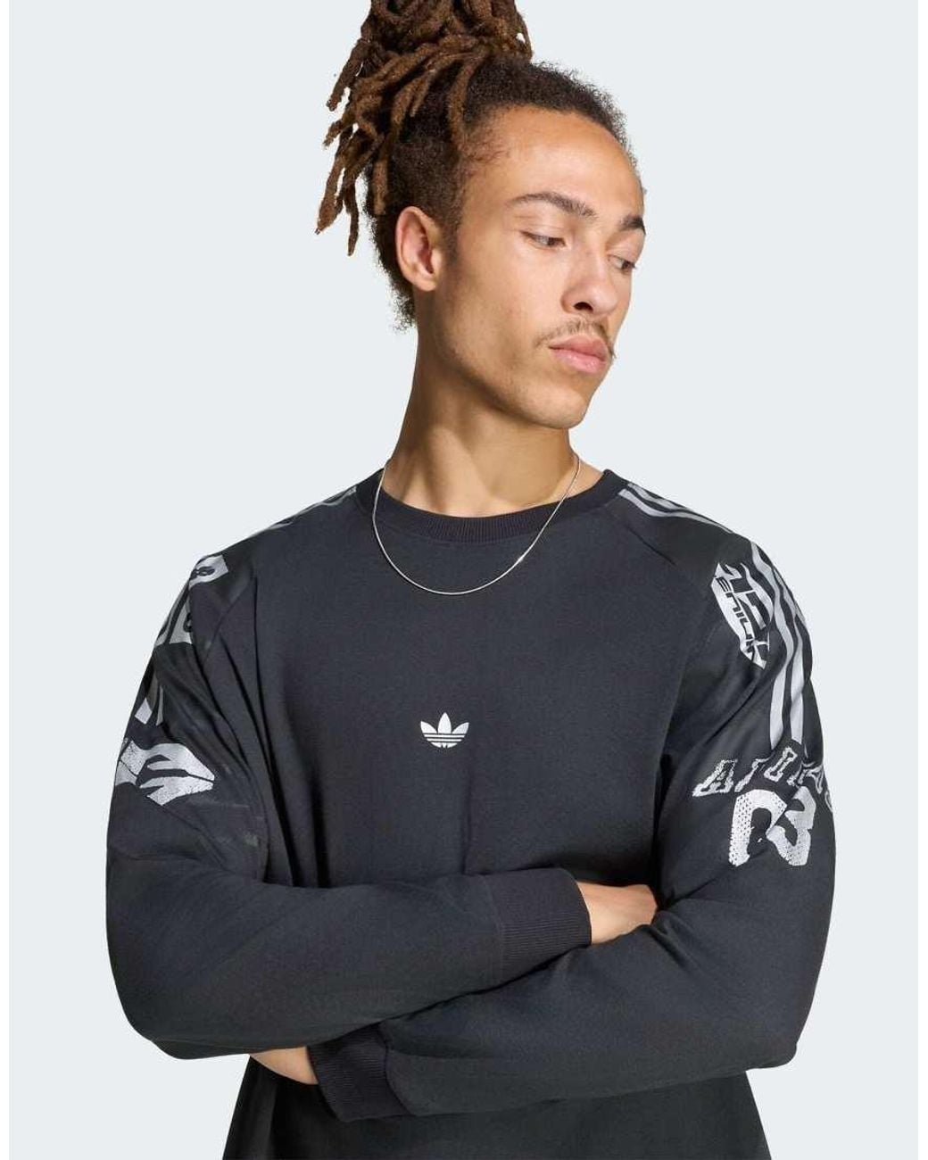 Adidas Originals Gray Adilenium 6 Long Sleeve T-shirt for men