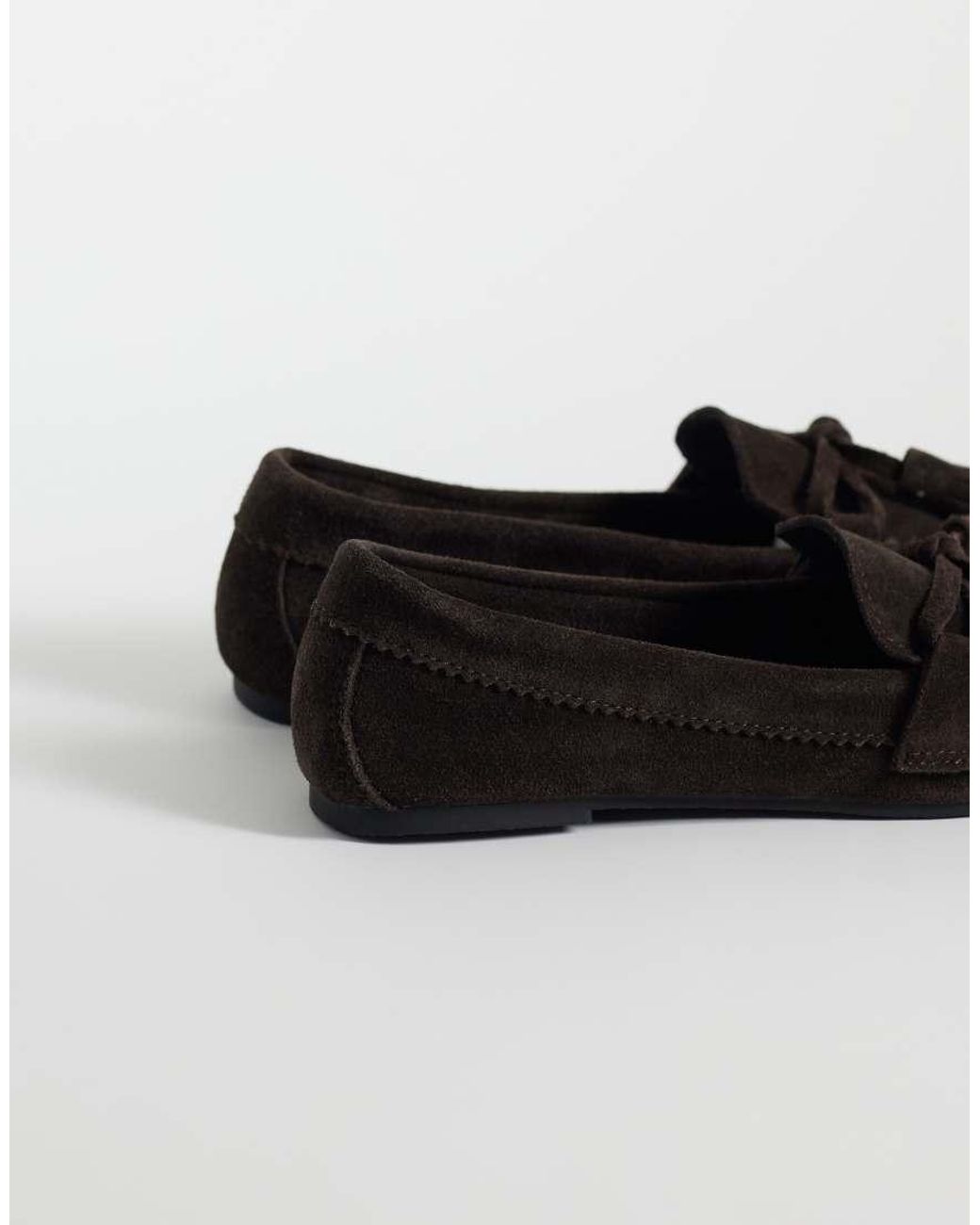 New Look Black Real Suede Moccasin Loafer