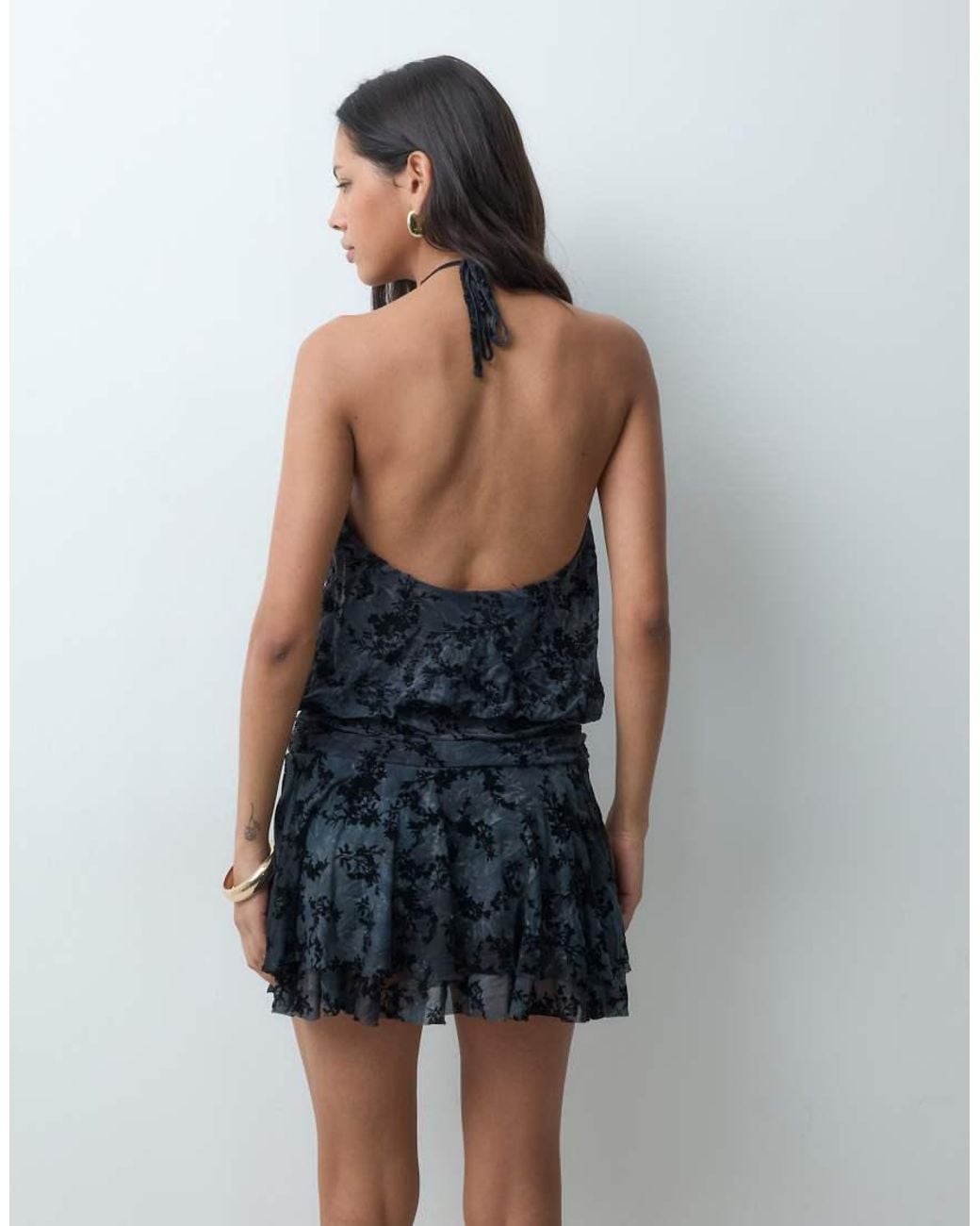 Miss Selfridge Blue Playsuit