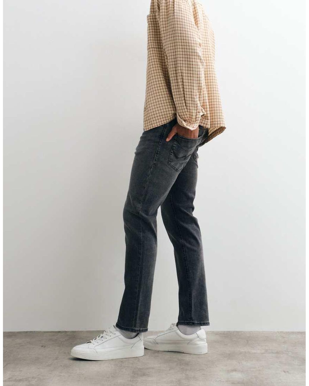 Jack & Jones Black Clark Regular Jeans for men