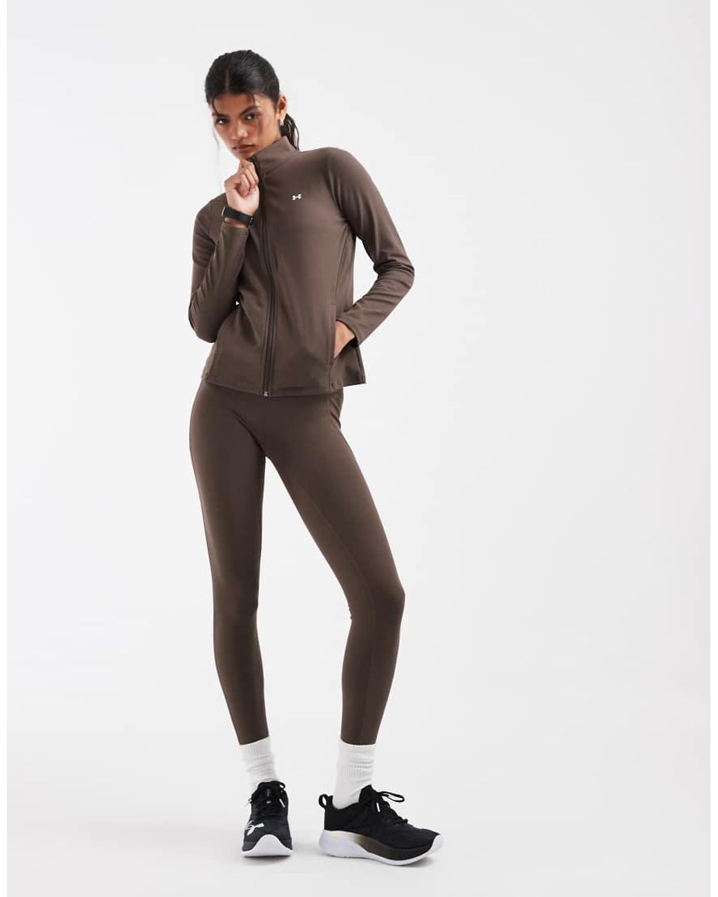 Under Armour Brown Motion Full-zip Training Top
