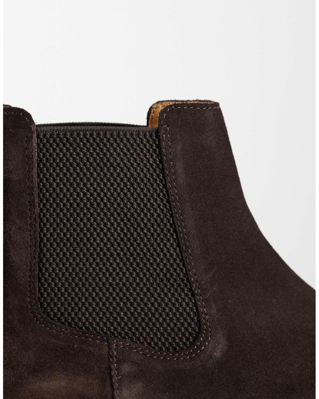 Mango Black 100% Suede Chelsea Boot for men