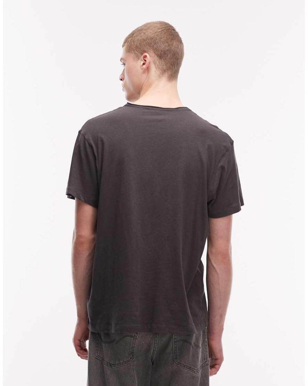 AllSaints Black Sabre Graphic Logo T-shirt With Back Print for men