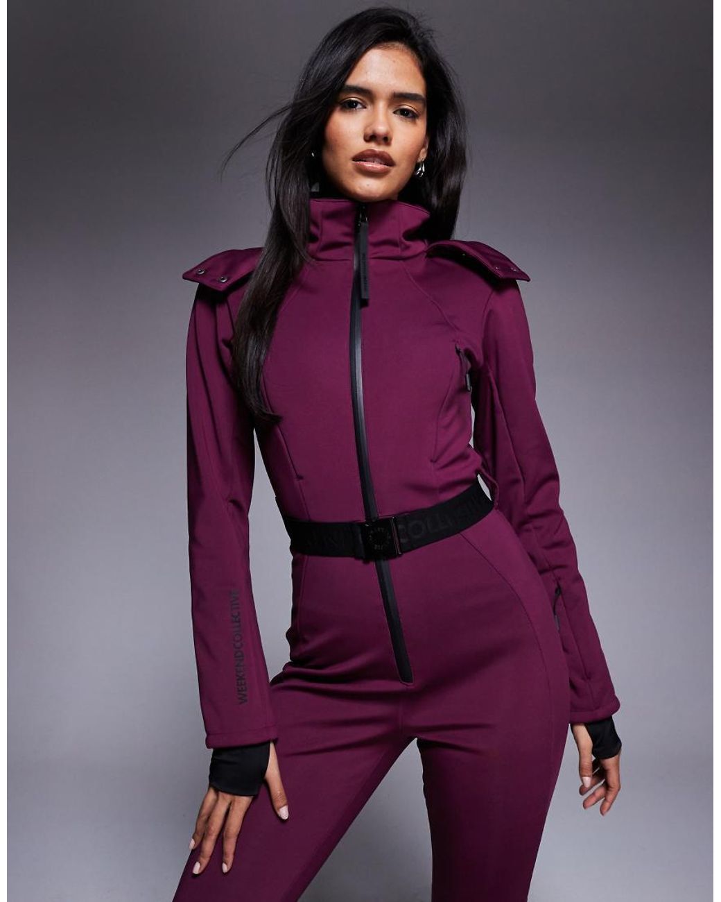 ASOS Purple Weekend Collective Ski Suit