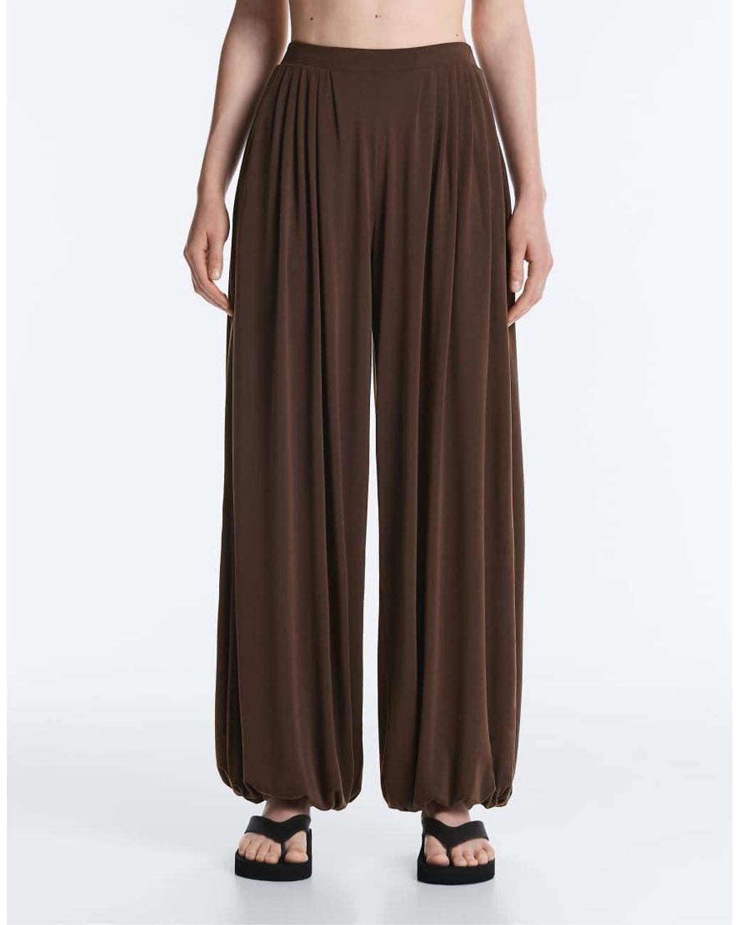 Oysho Brown Modal-blend Soft-touch joggers