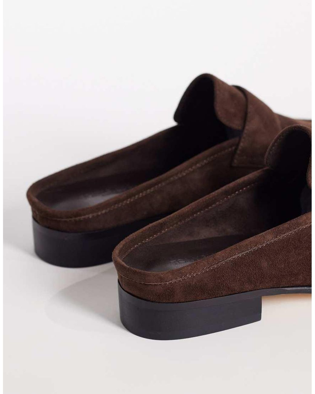 Tony Bianco Brown Glacier Loafer Mules