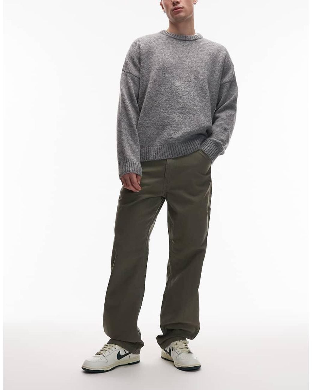Levi's Gray Workwear 568 Loose Carpenter Trousers for men