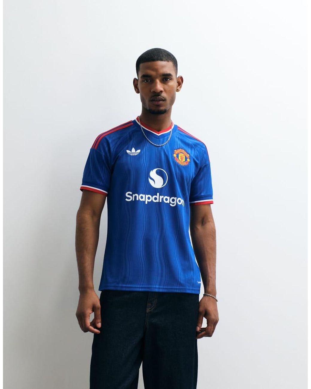 Adidas Originals Blue Adidas Football Manchester United 26/27 Away Shirt for men
