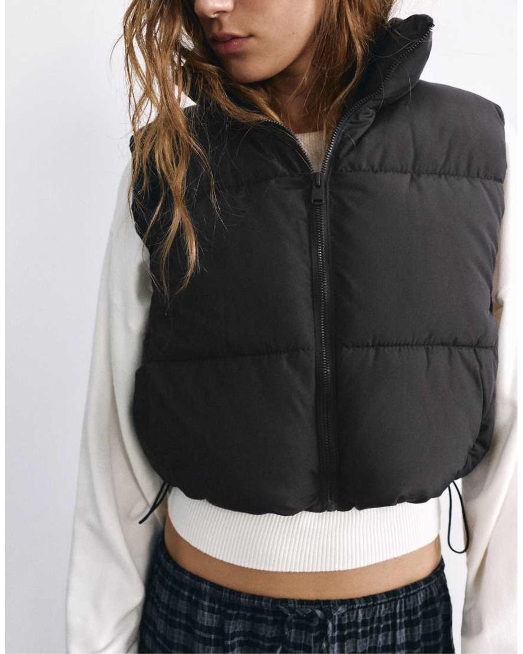 Pull&Bear Black Padded Gilet