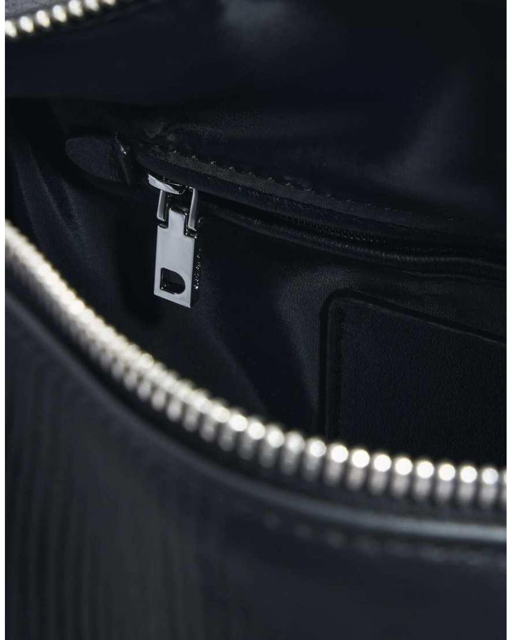 Desigual Black Medium Bag Embroidered Charms