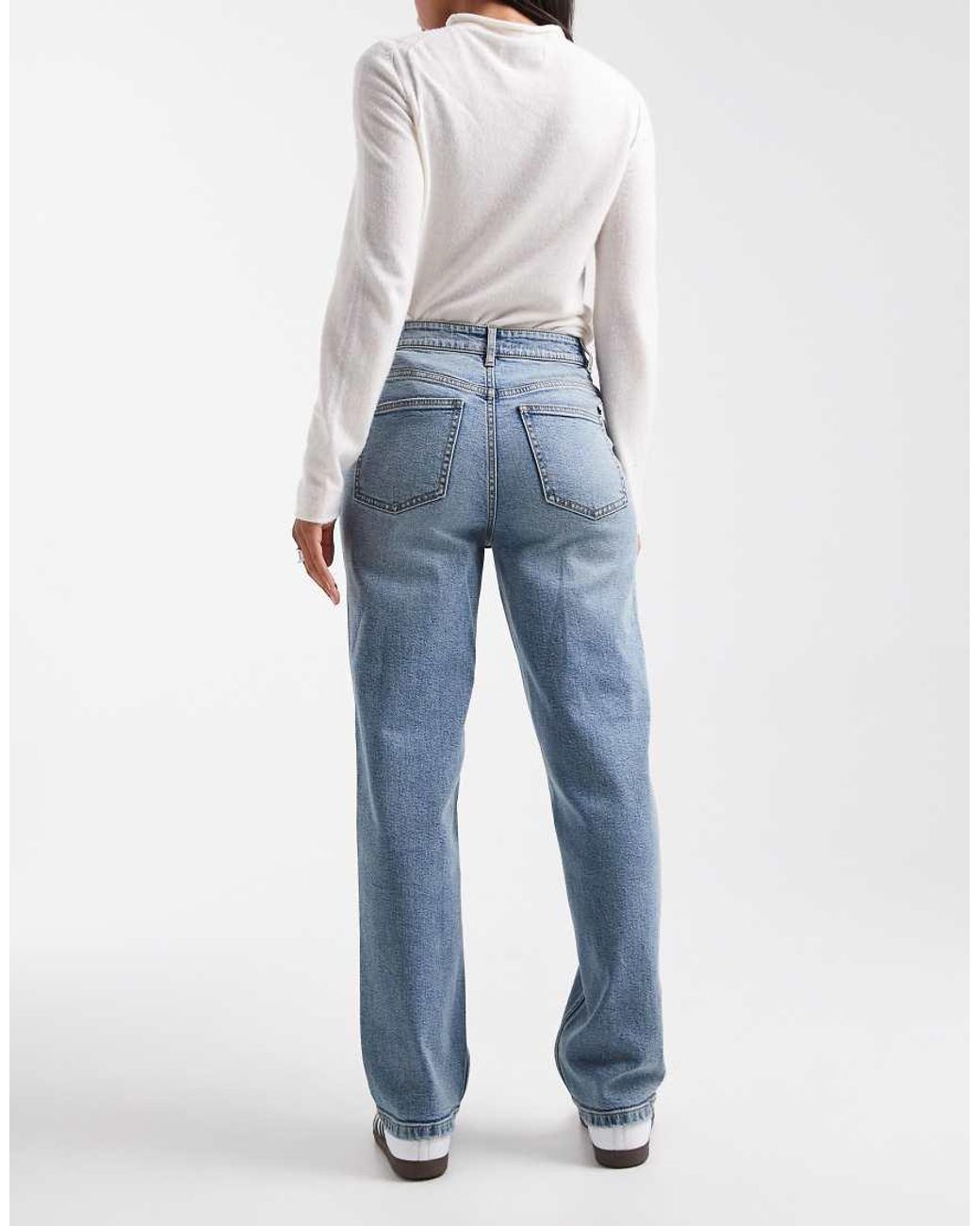 Vaqueros De Pernera Recta Con De -Azul Miss Selfridge de color Blue