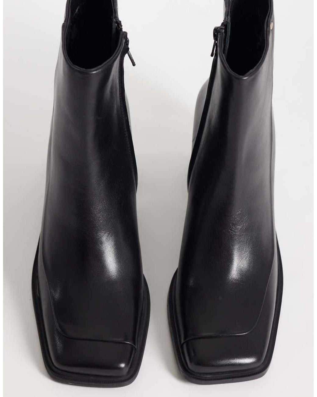 Bronx Black New-corfu Square Toe High Ankle Boots