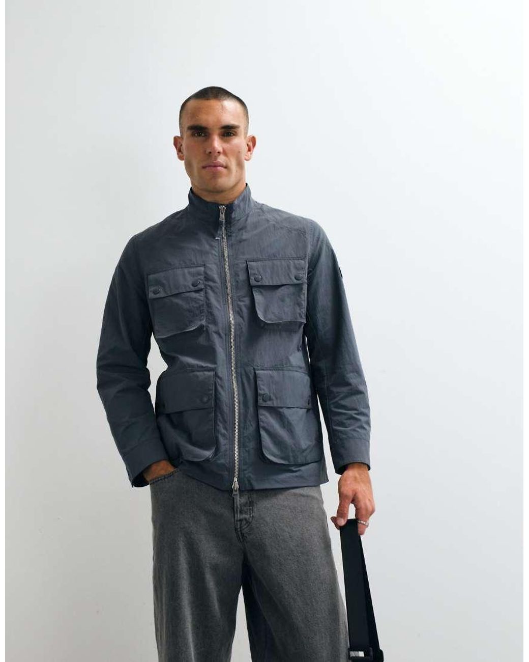 Barbour Blue Course Showerproof Jacket for men